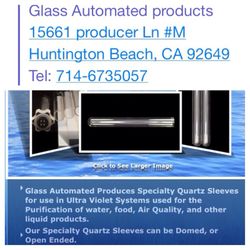 Fused Quartz sleeve glass tube