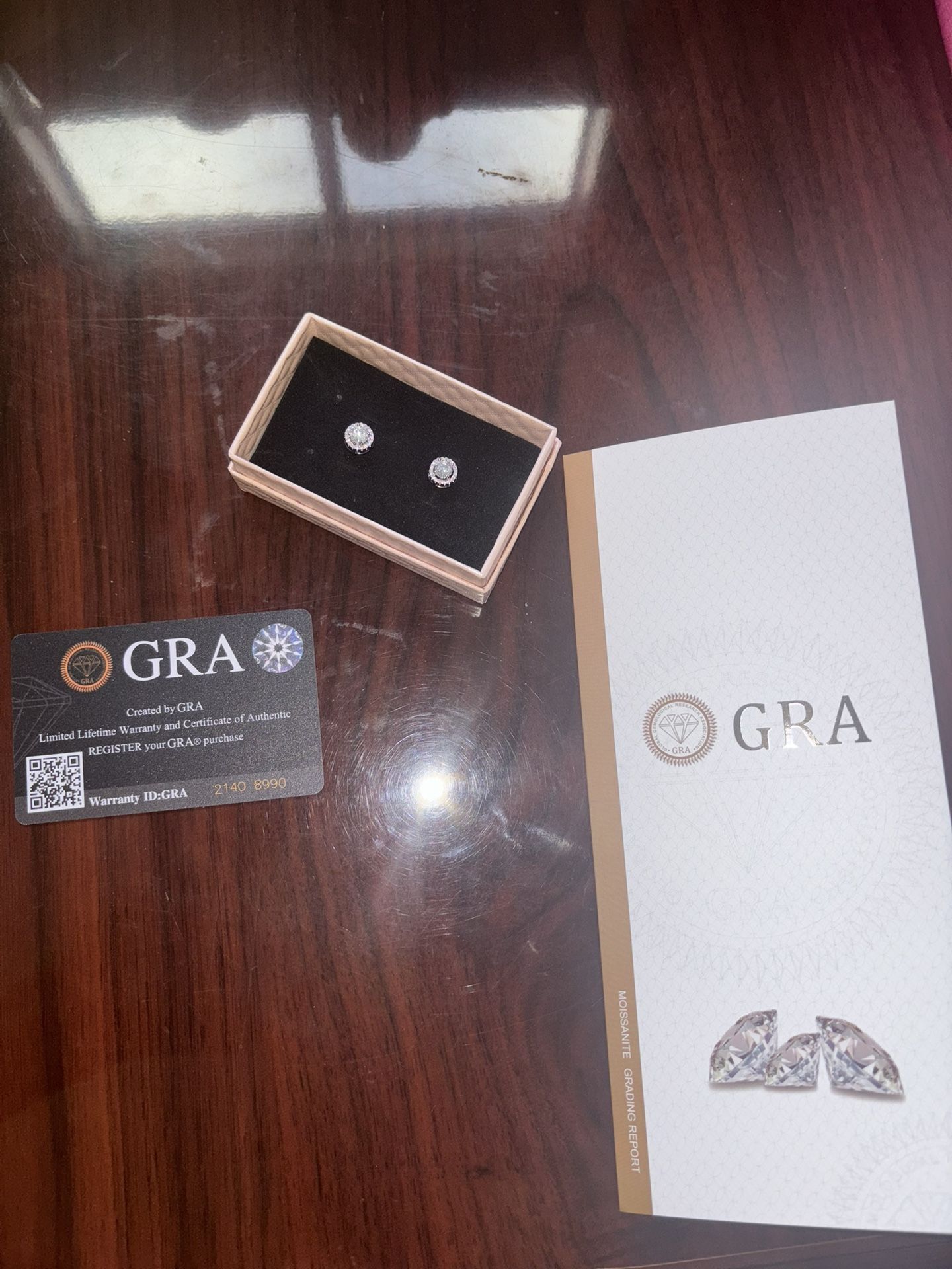 GRA Certified Halo Earrings