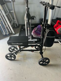 BlessReach Knee Scooter Walker with carry bag New