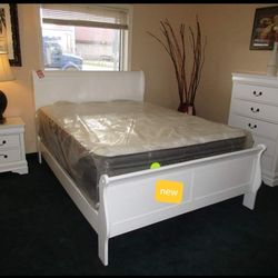 Bedroom Set Bed Nightstand 
