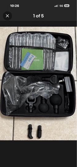 AOBMAXET Brand New Massage Gun 8 Heads & Carry Case With Changer