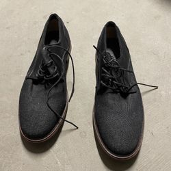 Black lace-up oxfords 
