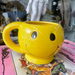Vintage Smiley Smile Face Coffee Mug Cup 