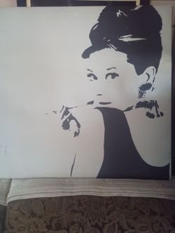 Classic Audrey Hepburn canvas print