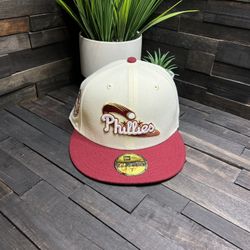 Hat Club Exclusive Rolling Papers Philadelphia Phillies Hat Size 7 w/Pin