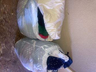 Bags with clothes