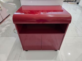 Rolling Cabinet / Vintage MCM / Record stand
