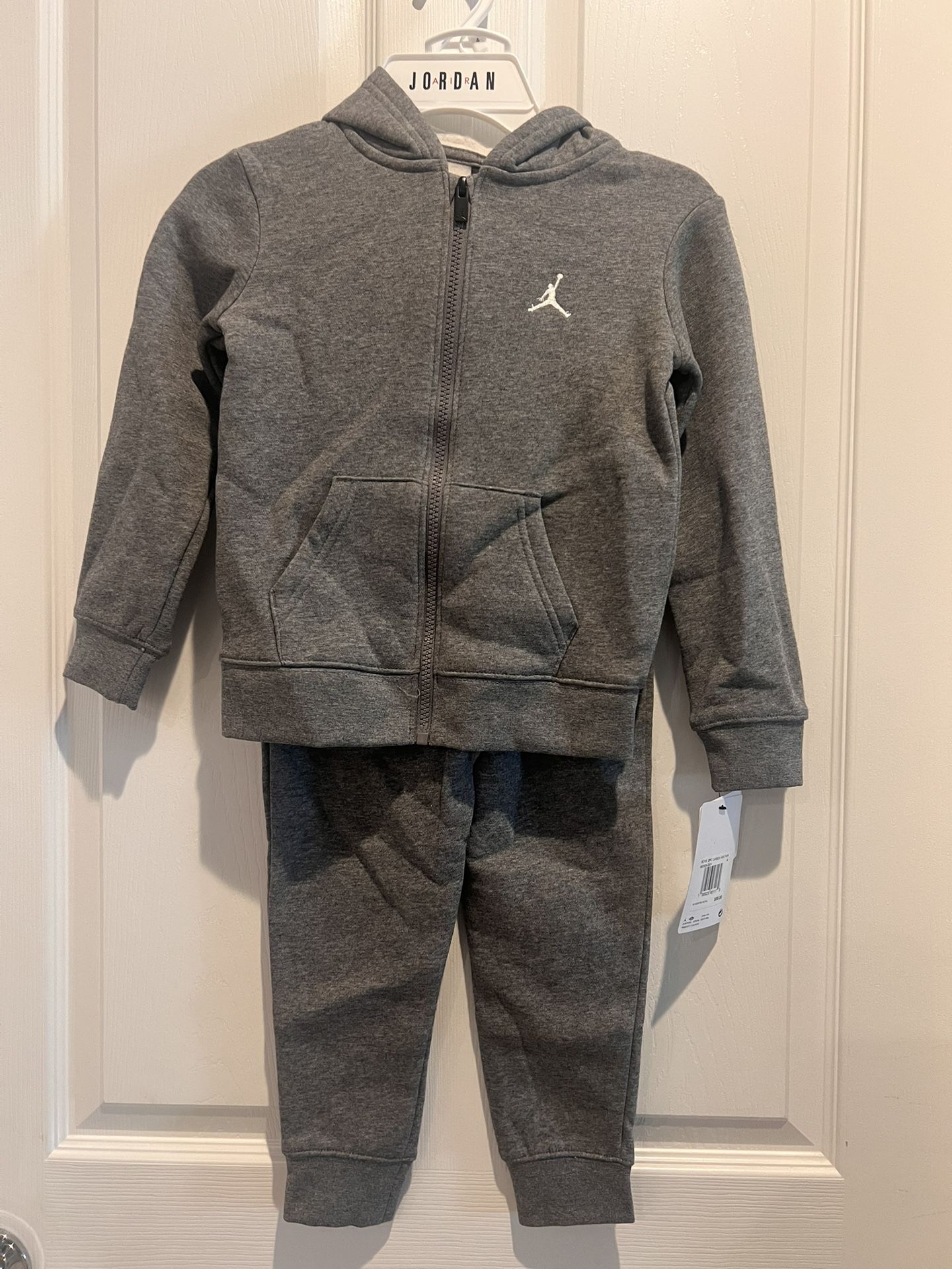 NWT Air Jordan 2-pc Set Size 4 Zipper Sweater & Matching jogger