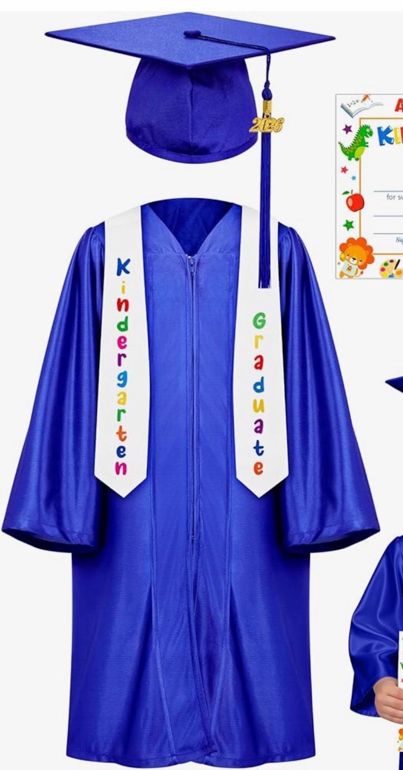Kindergarten Graduation Cap and Gown Set