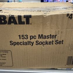 Kobalt - 153-Piece 1/2-in; 3/8-in; 1/4-in Drive Set Hex/Phillips/Slotted/Square/Torx/Tr Torx Bit Drive