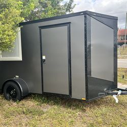 Partial built food trailer