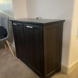 Double Tilt Out Trash Cabinet