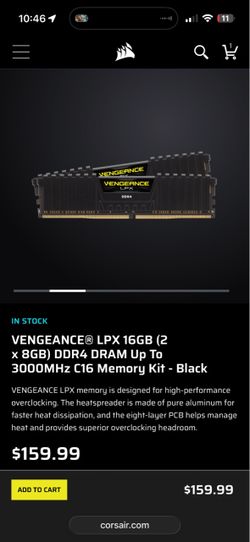 Corsair Vengeance LPX 16GB DDR4 Memory Kit
