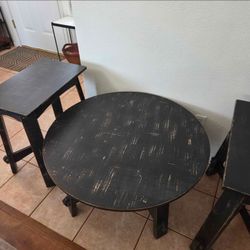 Farmhouse Rustic Living Room Table Set