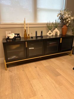 Entertainment stand and desk w/ chair