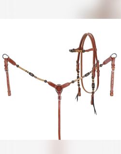 Tack set:  rawhide ridge browband/head stall & breast collar set