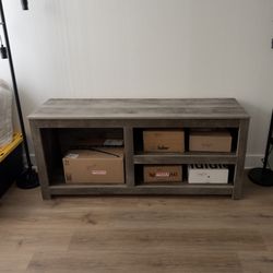 TV Stand/Media Console and/or matching Coffee Table In Rustic Gray Wood
