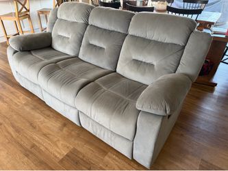 Gray Reclining Sofa & Loveseat Set – $150 OBO