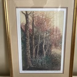 Framed Signed limited print Autumn Retreat by Jennifer Geiger