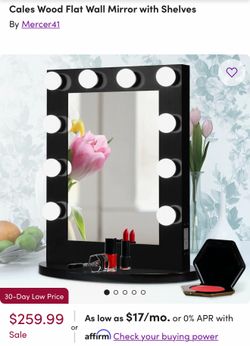 Vanity mirror with lights, Espejo con luces