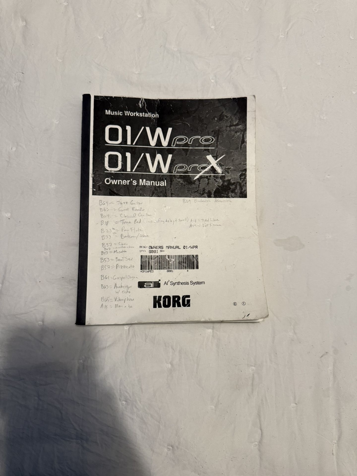 Korg 01/w pro x for Sale in Bell Gardens, CA - OfferUp