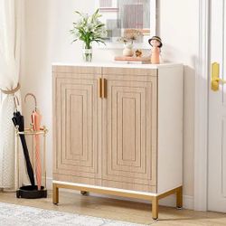 TRIBESIGNS WAY TO ORIGIN Shoe Cabinet, 20 Pairs Modern Shoe Storage Cabinet with Doors, 6-Tier Freestanding Entryway Shoe Organizer Rack for Living Ro