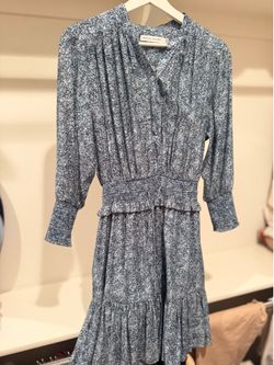 Rebecca Minkoff — Blue Floral Midi Dress