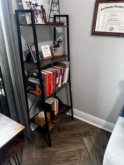 Industrial Ladder Bookshelf 5-Tier