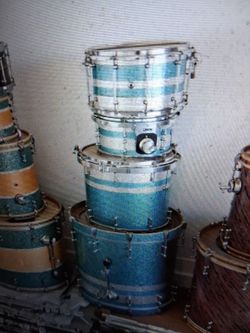 Shine Blue Teal - Quality Pro Drum Kit/Excellent Condition