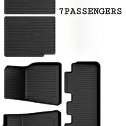 Rubber Matts From Tesla (Originals) 7 Passengers Car 