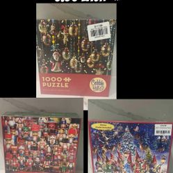 Christmas Puzzles NEW 5.00 Each 