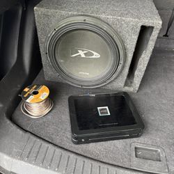 10 Inch Alpine Speaker. Alpine Amplifier. Speaker Wire