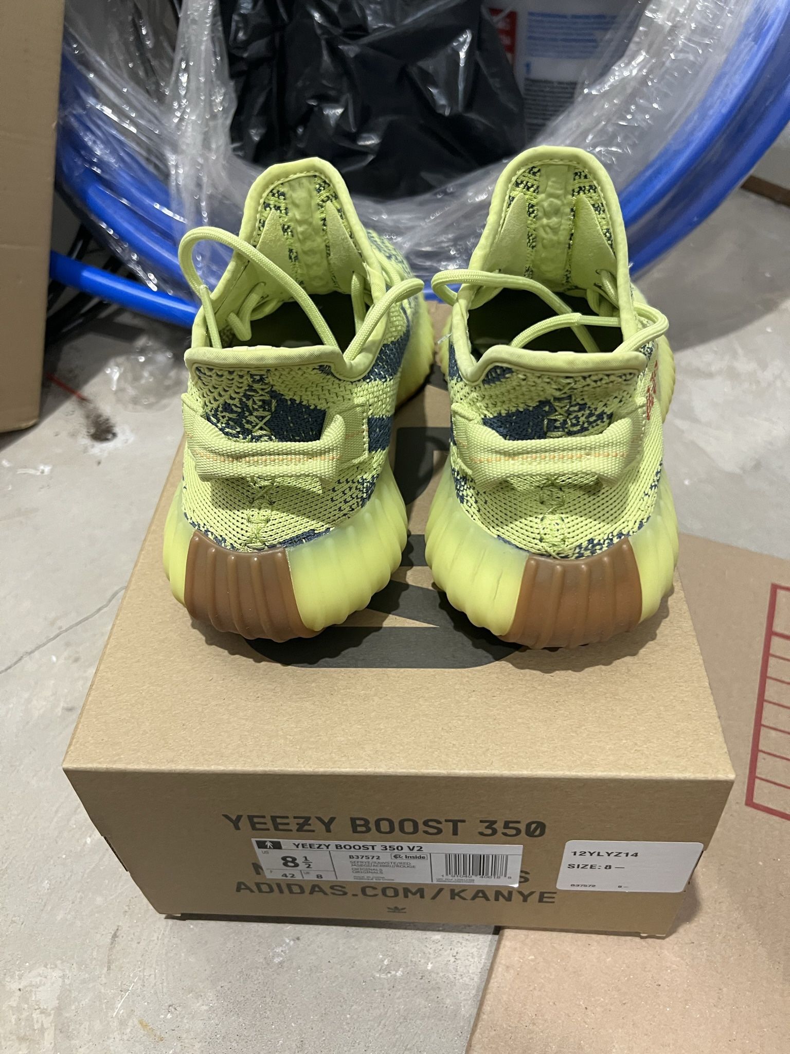 adidas Yeezy Boost 350 V2 Semi Frozen Yellow Sz