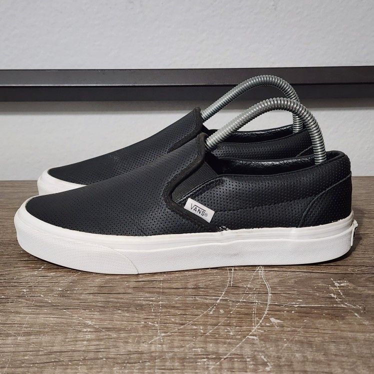 Vans Asher Perforated Leather Women's Shoes Size 8