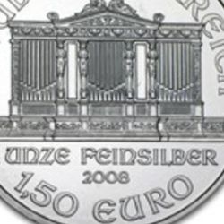KEY DATE 2008 1OZ SILVER PHILHARMONIC COINS 