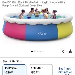 New Above Ground Pools With Sand Filter And Ladder $150 Each