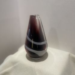 Venetian Italian Murano Amethyst Vase
