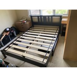 Double Bed Frame With 2 Storage Drawers & CA King Bed Frame With Box Springs (mattress Not Included)