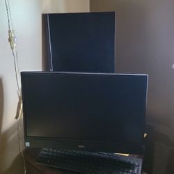 All In 1 Computer And Extra Monitor