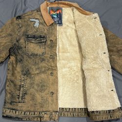 Born To Fly Denim Jacket Size Extra Large