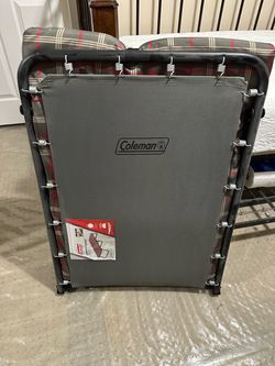 Coleman Cot with mattress pad