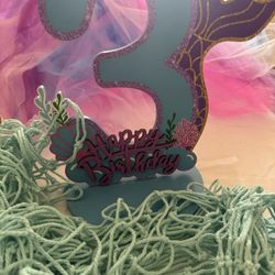 Mermaid Tutu And Birthday Sign With 2 Nets 