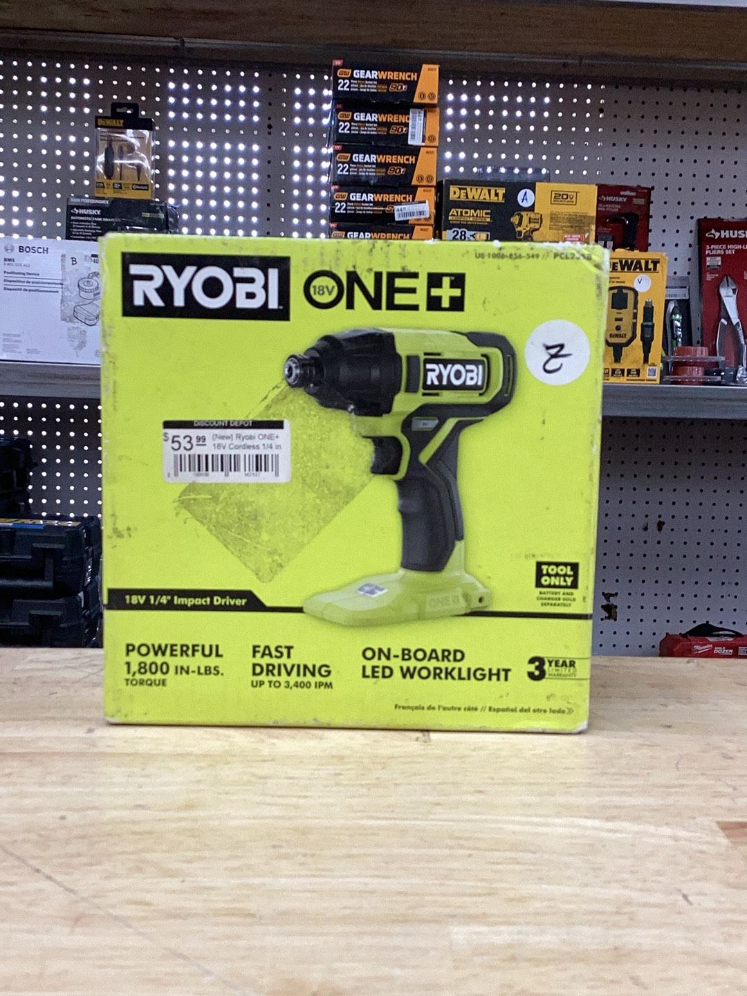 RYOBI ONE+ 18V Cordless 1/4 in. Impact Driver (Tool Only)
