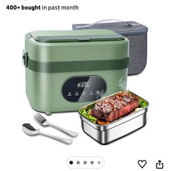 MDHAND Heated Lunch Box - Cordless Electric Lunch Box for Adults, 18000mAh Battery Powered Self Heat