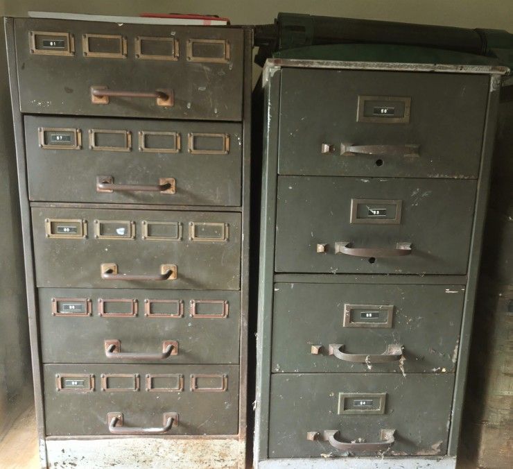 Antique Vintage Industrial REMINGTION Card Catalog & Filing Cabinets WELL PRESERVED, VERY GOOD CONDITION!