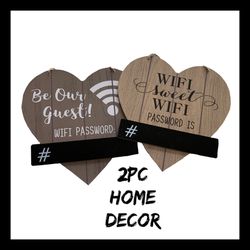 NWT 2Pc WiFi Hanging Signs