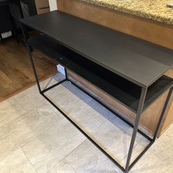Black Console Table (metal)  