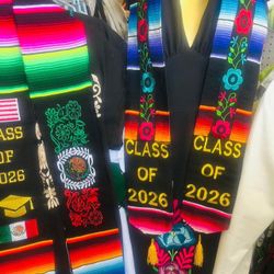 Graduation Stoles🎓Variety of Designs -   Estolas De Gradación, Gran Variedad