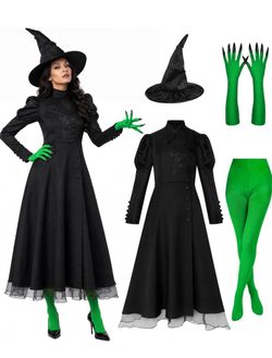 Wicked Witch Halloween Costume Set