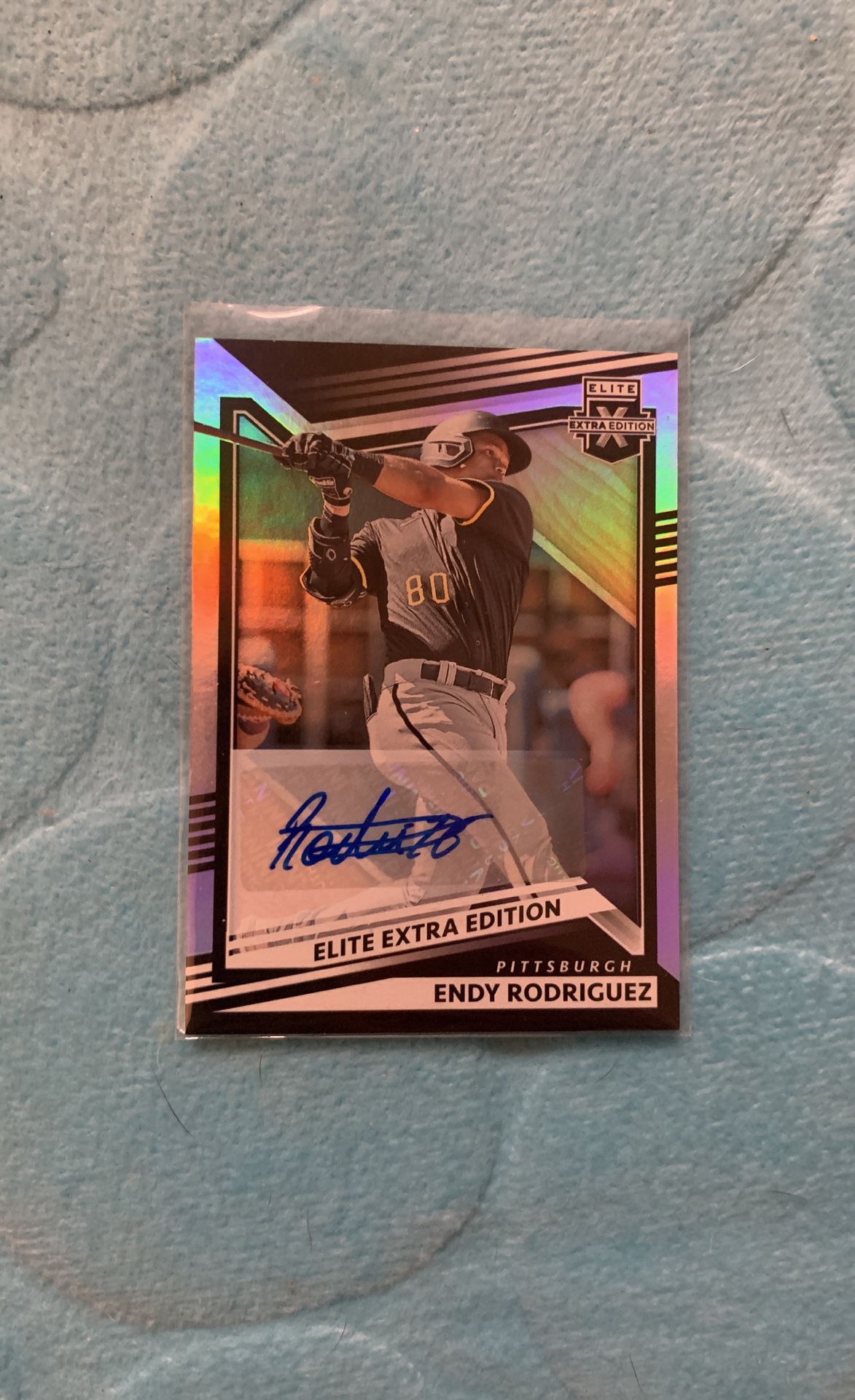 2022 Panini Elite Extra Edition Endy Rodriguez #167 Autographed Baseball Card